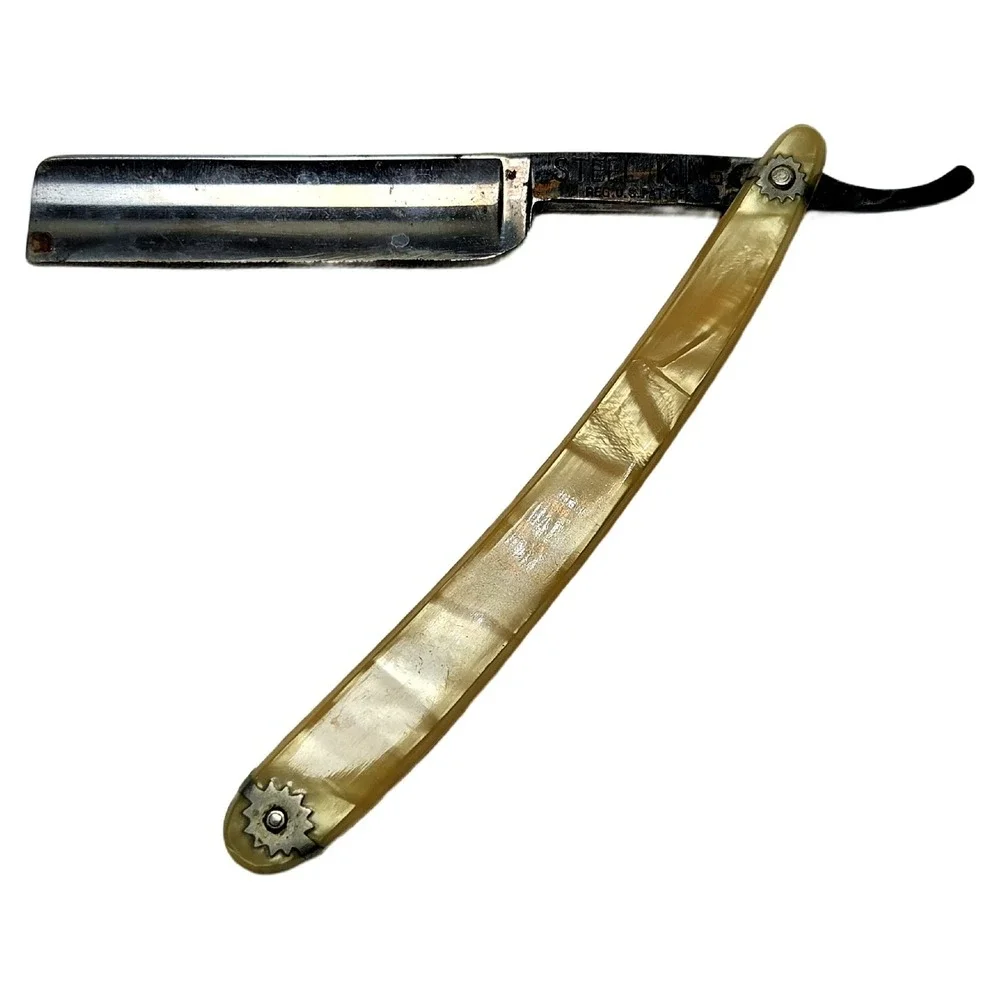 Wester Bros Steel King Solingen Straight Razor Henckels Box Celluloid Germany